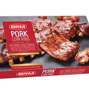 BRM Pre Cooked Sticky Marinated Loin Ribs 2 KG